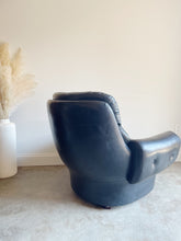 Load image into Gallery viewer, Mid Century Modern Pod Style Black Tufted Armchair by Overman
