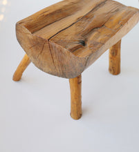 Load image into Gallery viewer, Rustic Live Edge Step Stool
