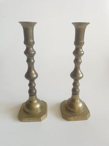 Pair of Brass Candle Sticks – Brick Alley Co.