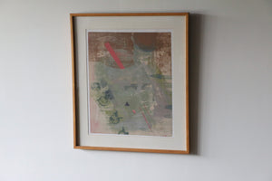 Framed Vintage Abstract Painting