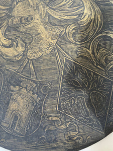 Antique Brass Rubbing Dated 1570