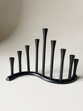 Load image into Gallery viewer, Wavy MCM Menorah  Candelabra
