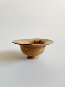 Hand Turned Hickory Wood Bowl