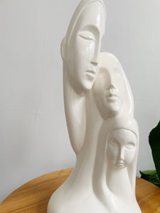 Mid Century Modern Family Ceramic Sculpture