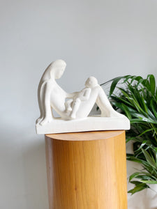 Vintage Mother and Child Statue