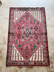 Vintage Hand-Knotted Wool Rug