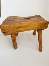 Load image into Gallery viewer, Rustic Live Edge Step Stool
