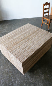 Mid Century Modern Travertine Coffee Table