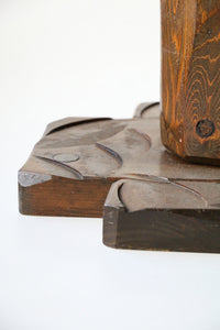 Free Form Sculpted Live Edge Side Table