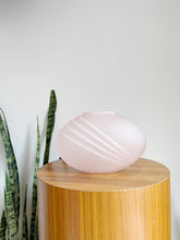 Load image into Gallery viewer, Frosted Blush Pink Art Deco Vase
