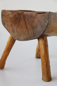 Rustic Live Edge Step Stool