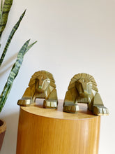 Load image into Gallery viewer, Pair of Art Deco Lion Book Ends
