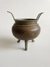 Load image into Gallery viewer, Brass Footed Planter with Dragon Motif
