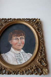 Vintage Oil Painting Portrait