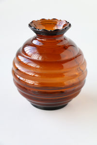 Vintage Amber Vase