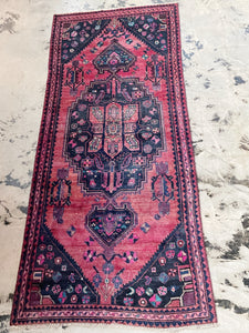 Vintage Hand Knotted Wool Rug