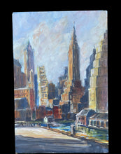 Load image into Gallery viewer, Original Cityscape Painting on Board

