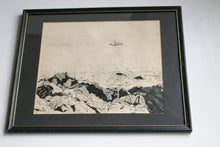 Load image into Gallery viewer, New England Coastal Ink Drawing circa 1981
