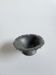 Footed Pewter Bowl