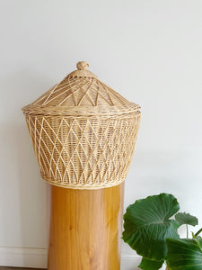 Woven Basket with Lid