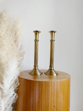 Load image into Gallery viewer, Column Brass Candle Sticks
