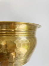 Load image into Gallery viewer, Vintage Hammered Brass Planter
