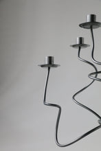Load image into Gallery viewer, Abstract Wavy Metal 6 Arm Candle Holder Centerpiece Candelabra
