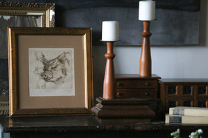 Framed Pig Drawing