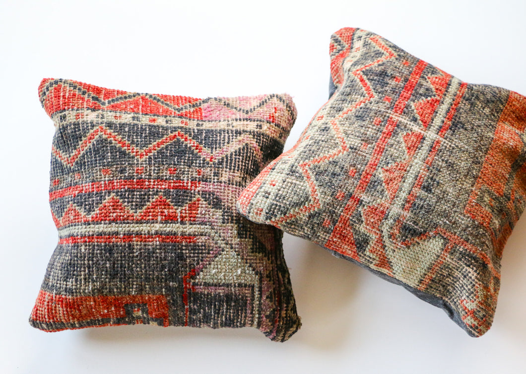 Pair of Turkish Wool Rug
Pillows 16in × 16in