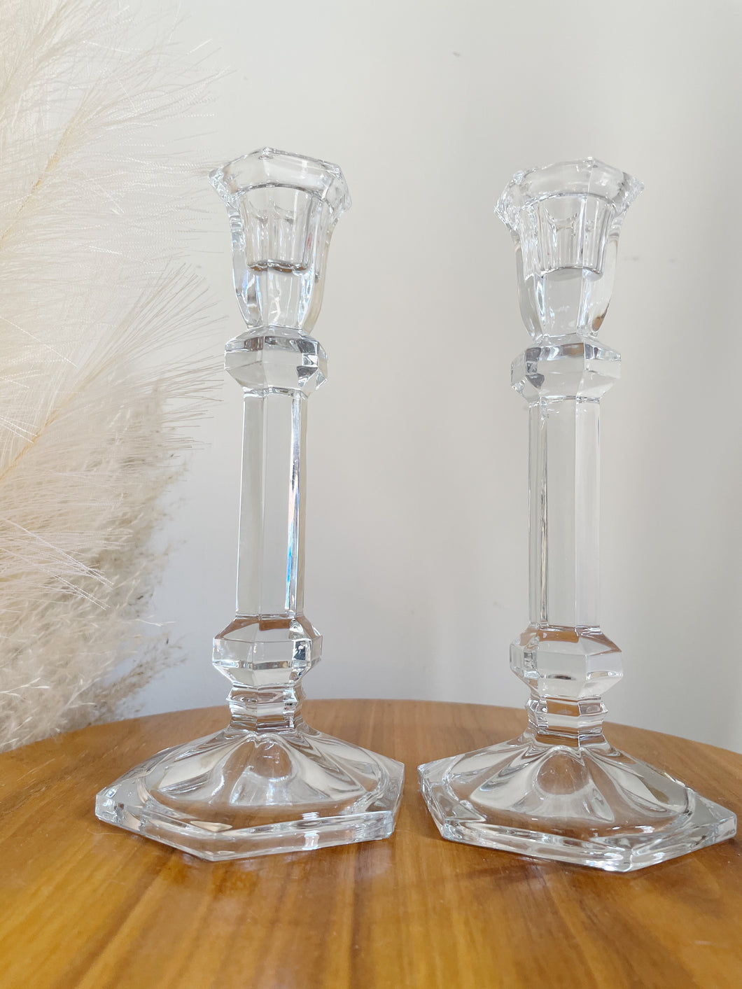 Crystal  Candle Sticks Made in Romania