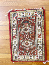 Load image into Gallery viewer, Mini Vintage Hand Knotted Wool Rug ll
