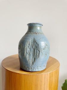 Handmade Ceramic Blue Vase