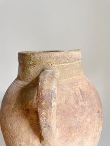 Vintage Primitive Capri Terracotta Olive Jar Vessel // Vase