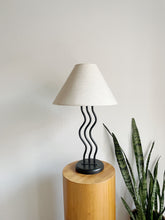 Load image into Gallery viewer, 1980s Postmodern Memphis Style Wave Table Lamp
