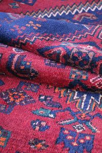 Vintage Hand-knotted Wool Rug