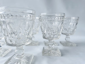 Set of Eight Park Lane Water Goblets Stemware, By Colony
