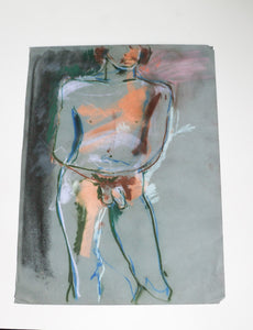 Original Vintage Pastel Drawing