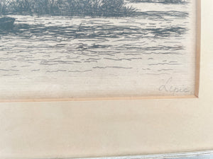 Ludovic Napoleon Lepic Etching