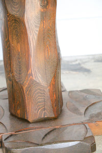 Free Form Sculpted Live Edge Side Table
