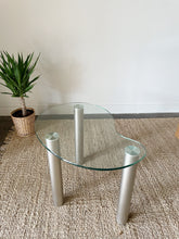 Load image into Gallery viewer, Post Modern Glass Kidney Side Table
