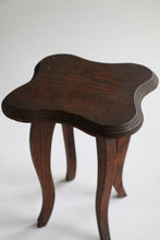 Load image into Gallery viewer, Antique Wavy Leg Side Table / Plant Stand
