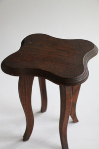 Antique Wavy Leg Side Table / Plant Stand