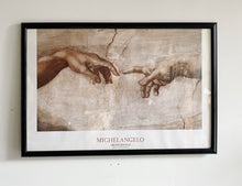 Load image into Gallery viewer, Hands of God and Adam Framed Poster
