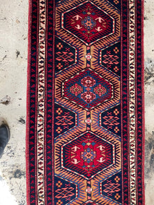 Vintage Hand Knotted Wool Rug