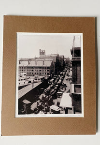 Pratt Street, Baltimore MD c 1900s Matted Photograph