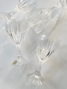 Set of Four Cyrstal Wine Glasses