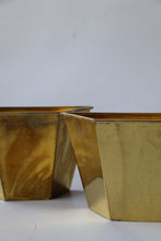 Load image into Gallery viewer, Pair of Brass Wall Planters
