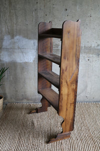 Antique  Rustic Spanish Style Book Shelf