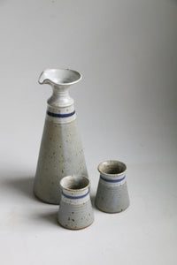 Stoneware Decanter & Cups