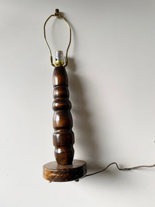 Totem Pole Wooden Lamp